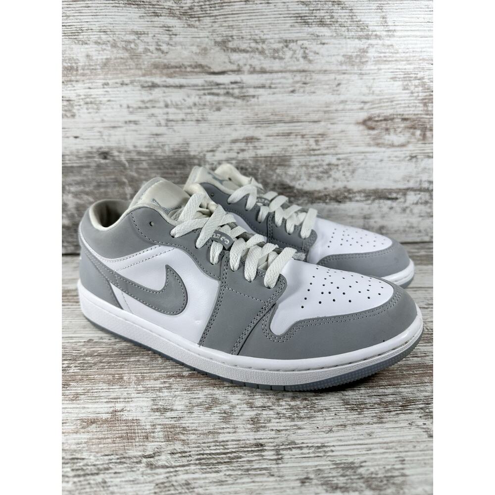 Women's Nike Air Jordan 1 Low 'White Wolf' Low Top Sneakers Sz 9 Athletic EUC!